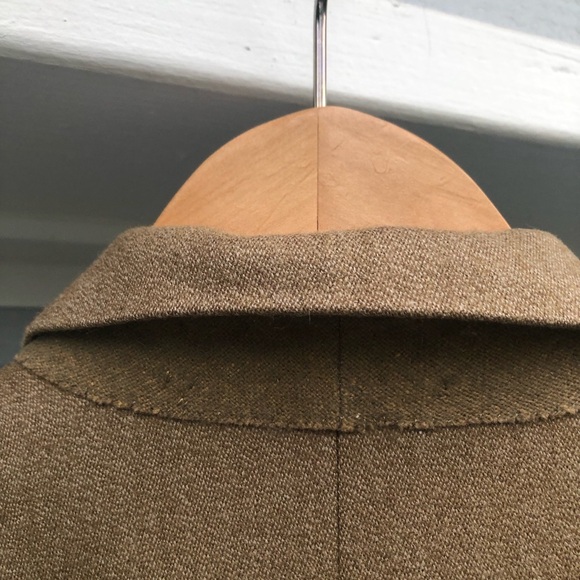 Henry Poole Savle Row London pure cashmere brown coat Size M - Picture 15 of 16